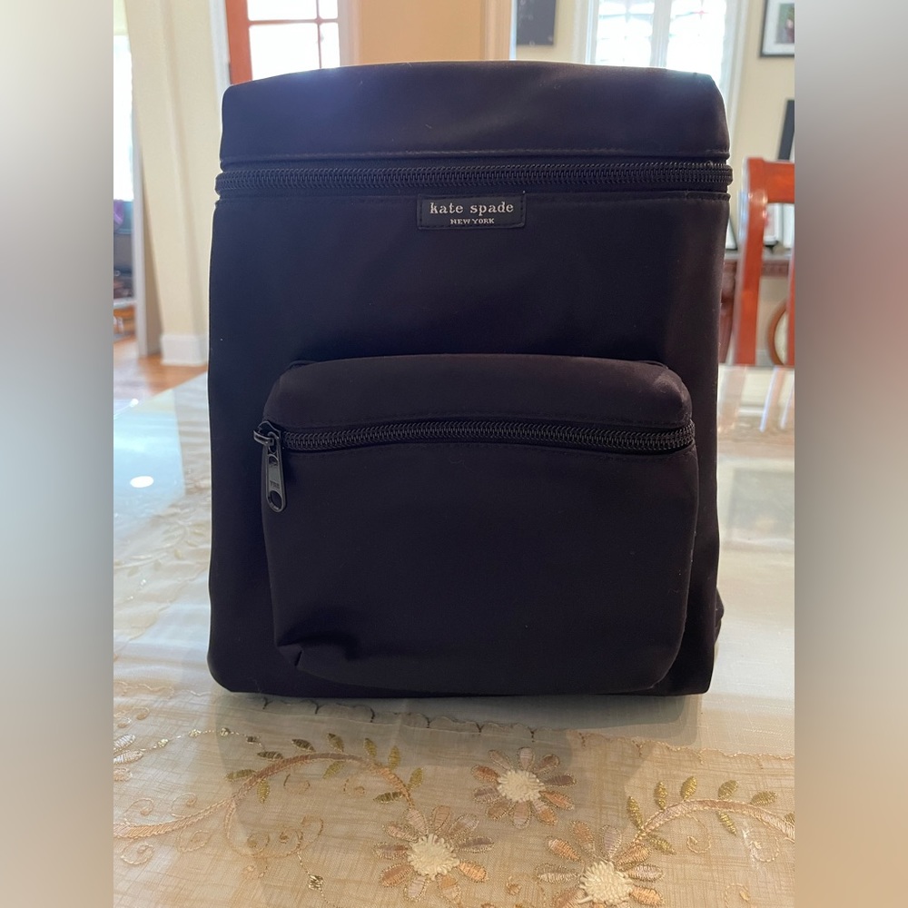 Kate Spade black nylon mini backpack